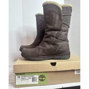 Sherpa Lined Timberland Boots Brown Women’s Size 10 Waterproof
